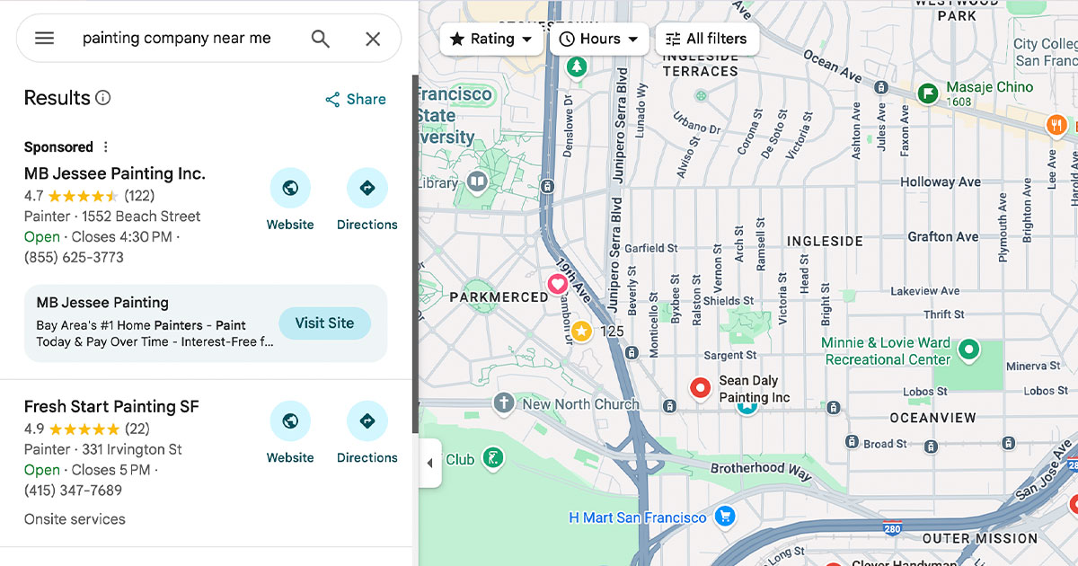 paginas web para pintores