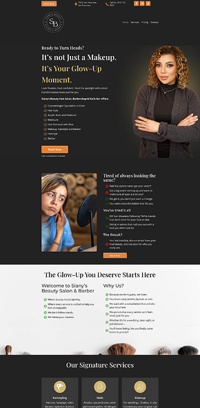 paginas web para salones de belleza