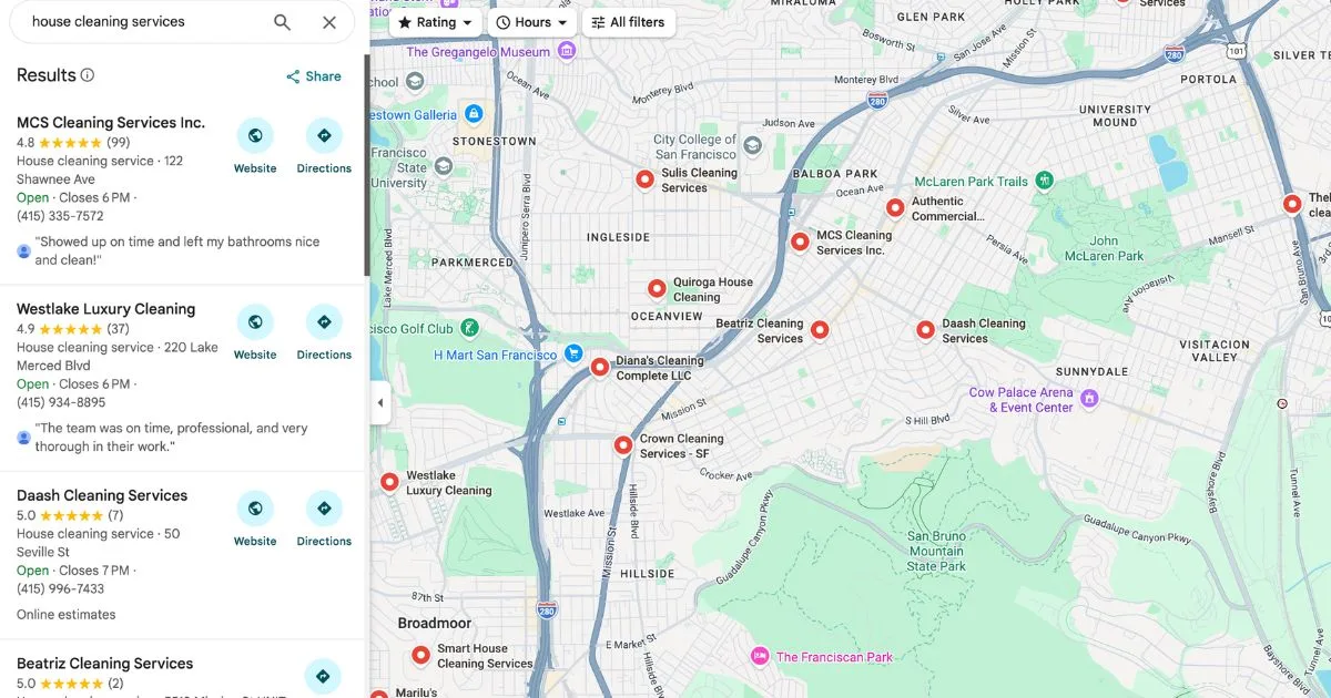 google maps para negocios latinos