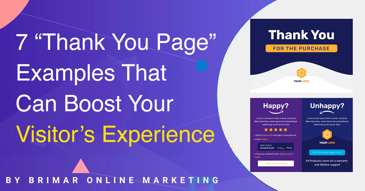 7 thank you page examples