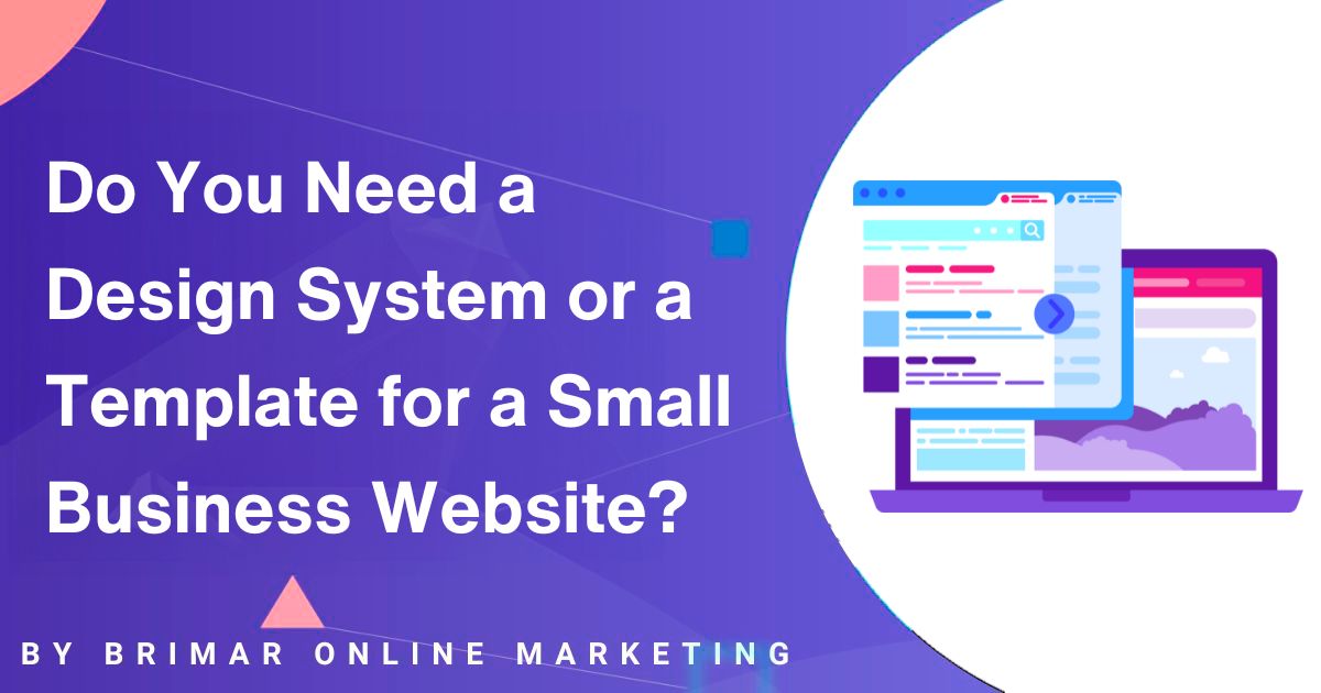 Need a Design System or a Template for a Small Business Website