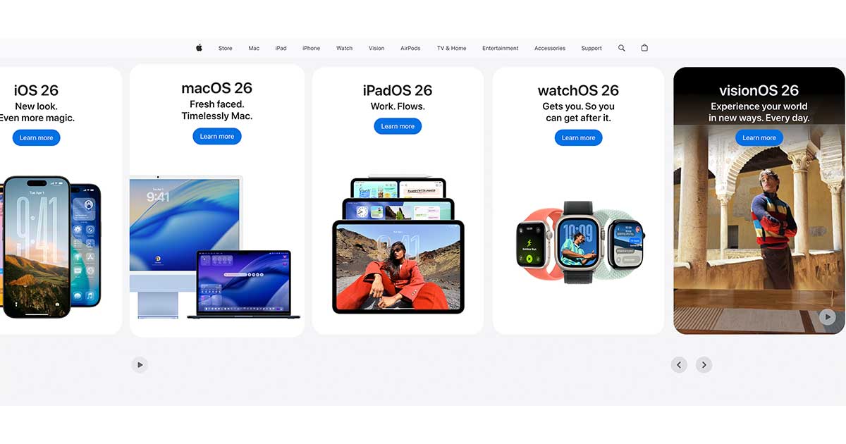 apple website