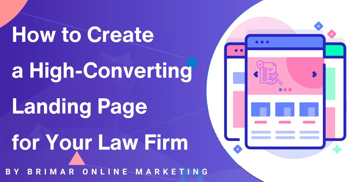 How to create a landing page for law firms