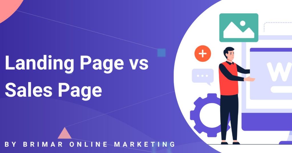 landing page vs sales page