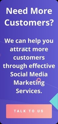 Need more customers? we can help you attract more customers through effective social media marketing services. Talk to us.